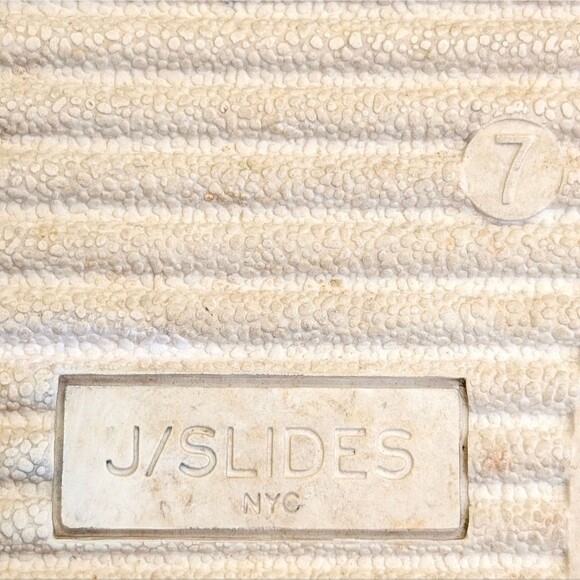 J/Slides Heidi Slip-On Leather Sneakers - Snake Embossed Cream - Picture 12 of 13